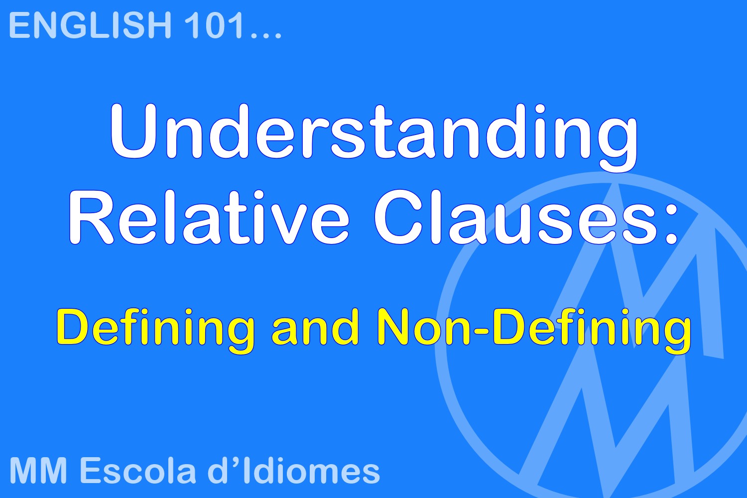 Understanding relative Clauses